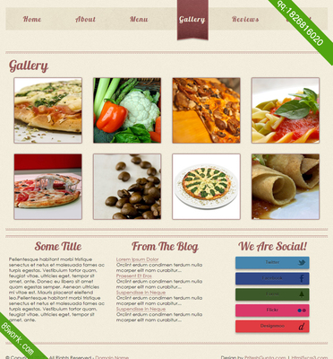 免费餐厅网页设计作业成品